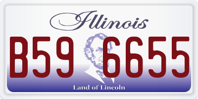 IL license plate B596655