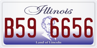 IL license plate B596656
