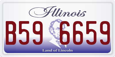 IL license plate B596659