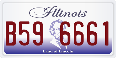 IL license plate B596661