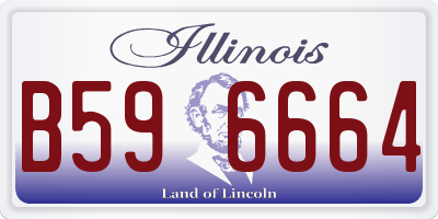 IL license plate B596664
