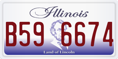 IL license plate B596674