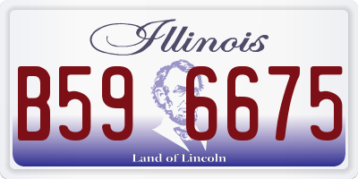IL license plate B596675