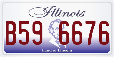 IL license plate B596676