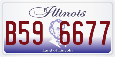 IL license plate B596677