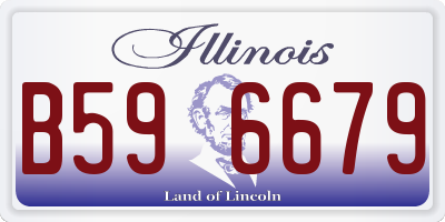 IL license plate B596679