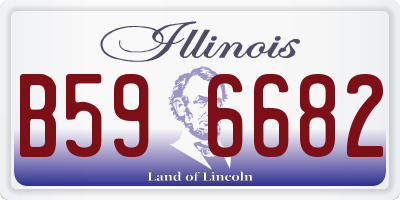 IL license plate B596682
