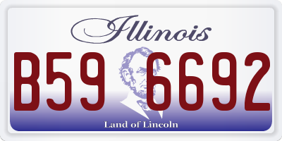IL license plate B596692