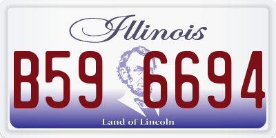 IL license plate B596694