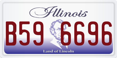 IL license plate B596696