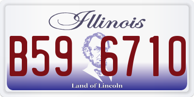 IL license plate B596710