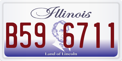 IL license plate B596711