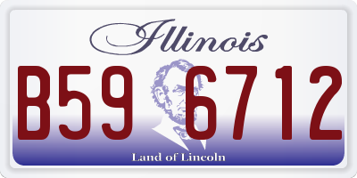 IL license plate B596712