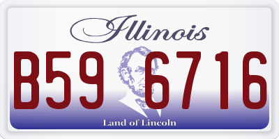 IL license plate B596716