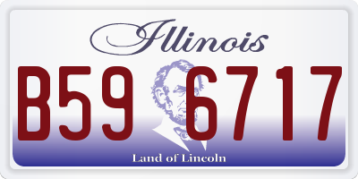 IL license plate B596717
