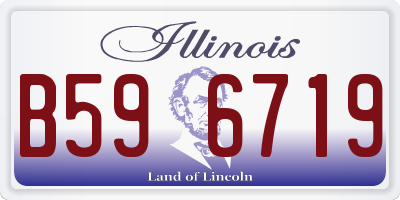 IL license plate B596719