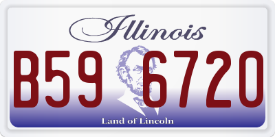 IL license plate B596720