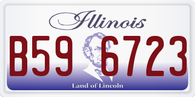 IL license plate B596723