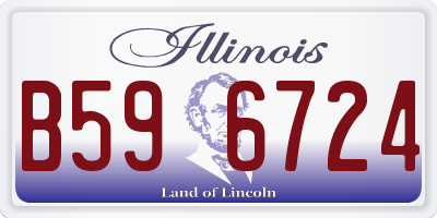 IL license plate B596724