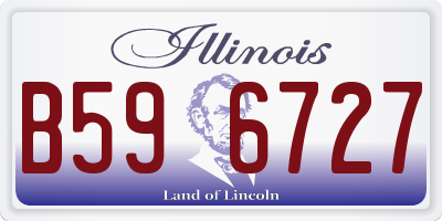 IL license plate B596727