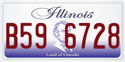 IL license plate B596728