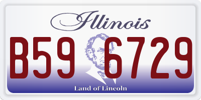 IL license plate B596729