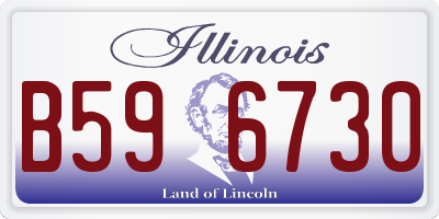 IL license plate B596730