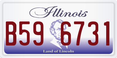 IL license plate B596731