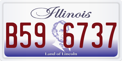 IL license plate B596737
