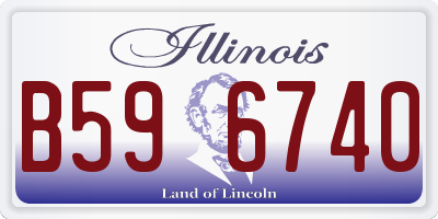 IL license plate B596740