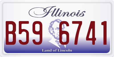 IL license plate B596741