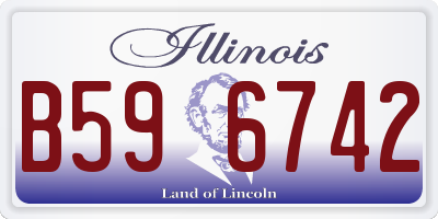 IL license plate B596742