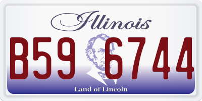 IL license plate B596744