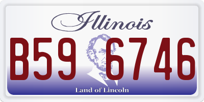 IL license plate B596746