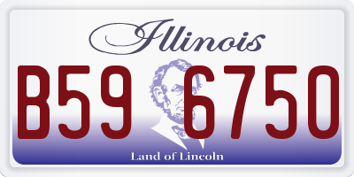 IL license plate B596750