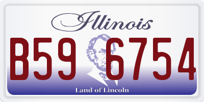 IL license plate B596754