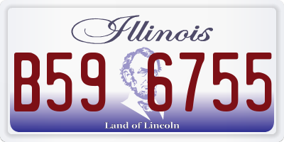 IL license plate B596755