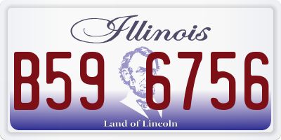 IL license plate B596756