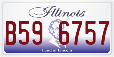 IL license plate B596757