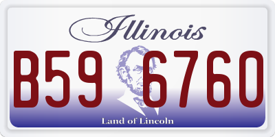 IL license plate B596760