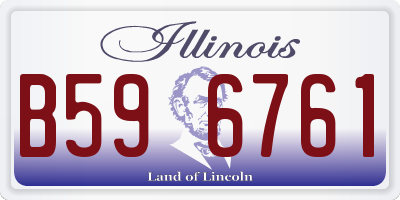 IL license plate B596761