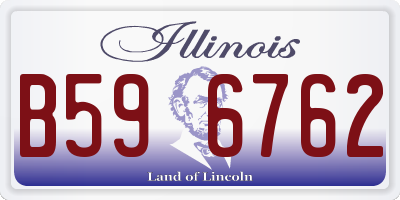 IL license plate B596762