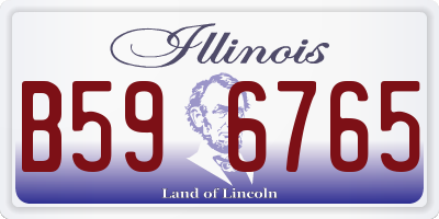 IL license plate B596765
