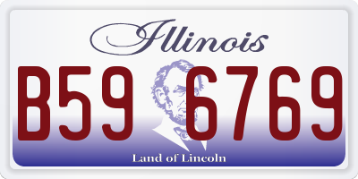 IL license plate B596769