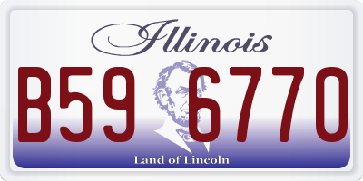 IL license plate B596770