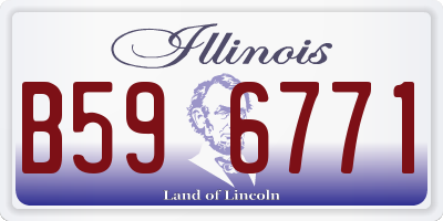 IL license plate B596771