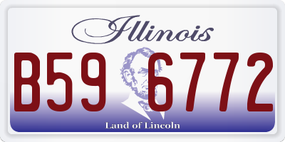 IL license plate B596772