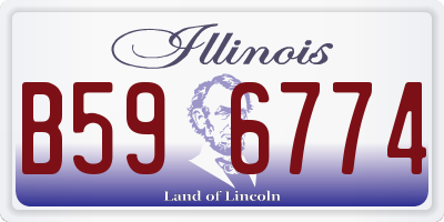 IL license plate B596774