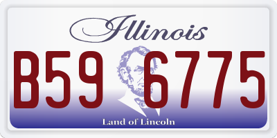 IL license plate B596775