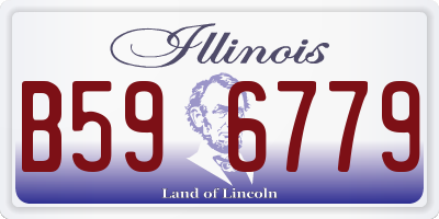 IL license plate B596779